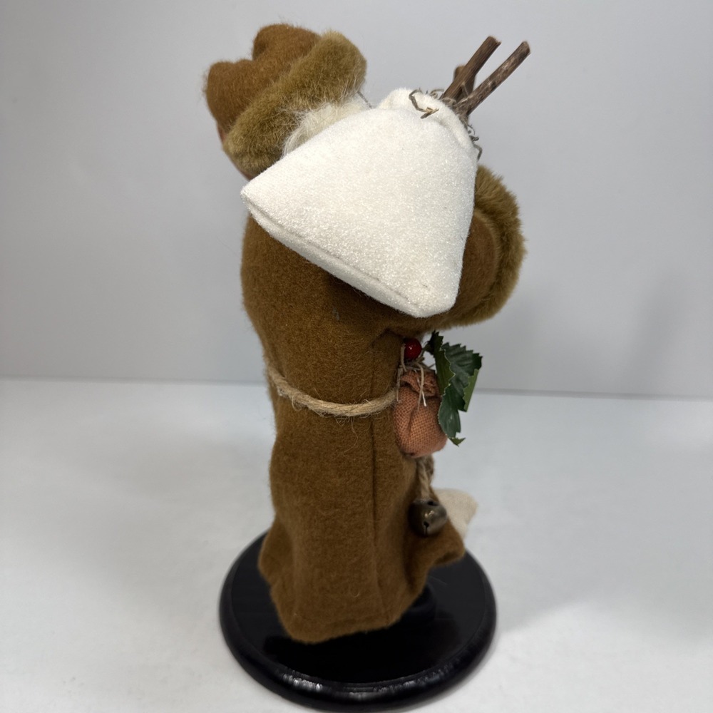 Bronson Woodland‎ Folk Art Father Christmas Vintage Rustic Primitive Wood Base - Picture 7 of 12